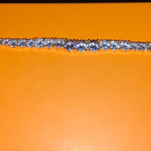 20ct Gradient Tennis Necklace - Picture 10 of 14